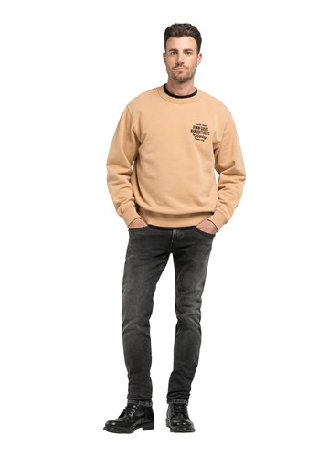 Replay OKER SWEATSHIRT S NATPISOM DENIM GOODS NA PRSIMA - 1