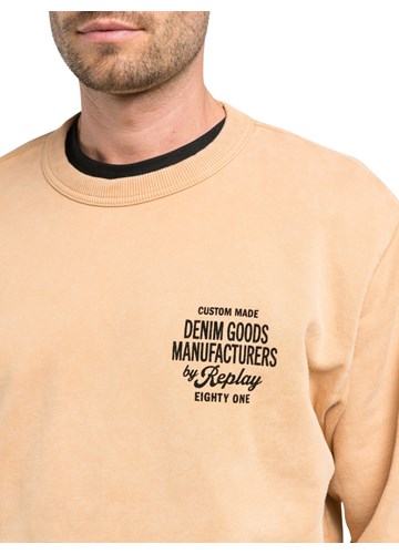 Replay OKER SWEATSHIRT S NATPISOM DENIM GOODS NA PRSIMA - 3