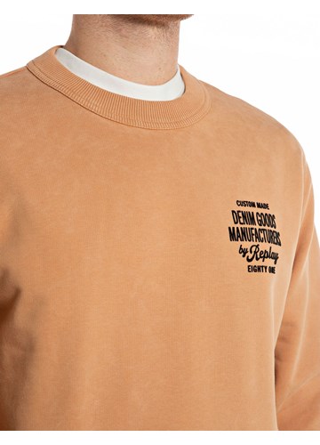 Replay OKER SWEATSHIRT S NATPISOM DENIM GOODS NA PRSIMA - 4