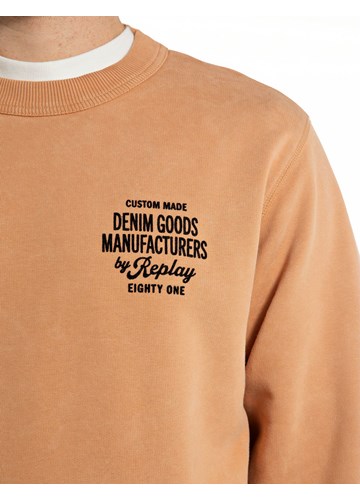Replay OKER SWEATSHIRT S NATPISOM DENIM GOODS NA PRSIMA - 3