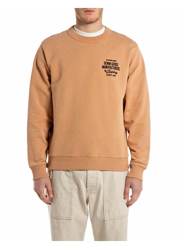 Replay OKER SWEATSHIRT S NATPISOM DENIM GOODS NA PRSIMA - 1