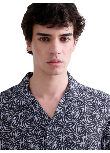 Replay OPUŠTENA KOŠULJA S PRINTOM LIŠĆA - 5