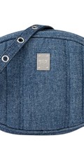 OVALNA DENIM TORBICA S METALNIM LOGOM - 1