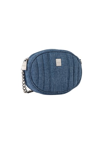 Replay OVALNA DENIM TORBICA S METALNIM LOGOM - 2