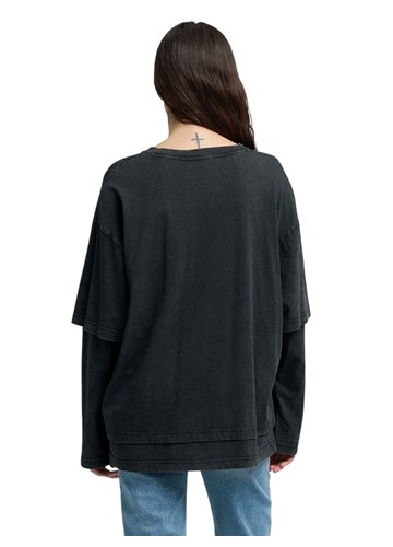 Replay OVERSIZE MAJICA S DVOSTRUKIM RUKAVIMA - 3