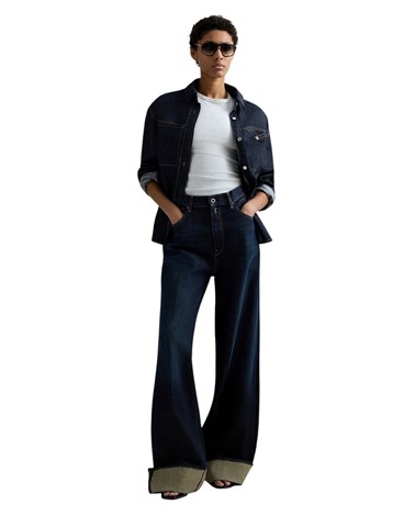Replay oversized indigo denim košulja