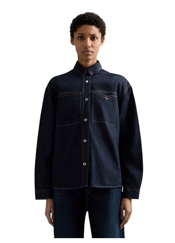 Replay OVERSIZED INDIGO DENIM KOŠULJA - 2