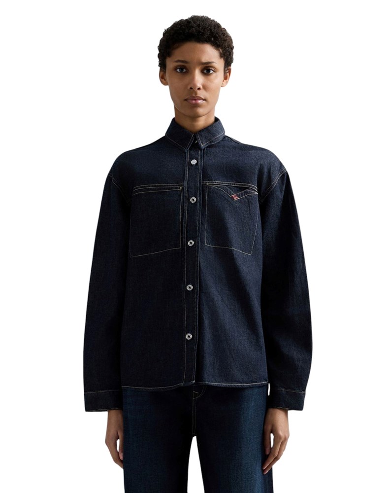 Replay OVERSIZED INDIGO DENIM KOŠULJA - 2
