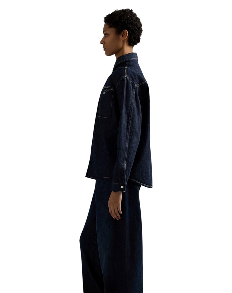 Replay OVERSIZED INDIGO DENIM KOŠULJA - 4