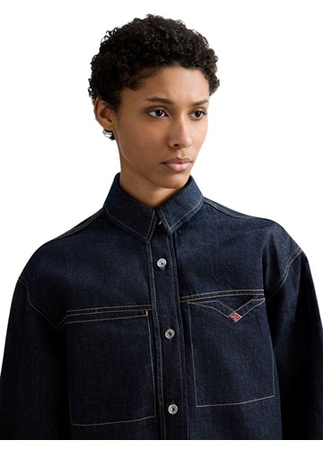 Replay OVERSIZED INDIGO DENIM KOŠULJA - 5