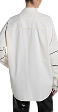 OVERSIZED KOŠULJA OD KEPERA S UKRASNIM ŠAVOVIMA - 2