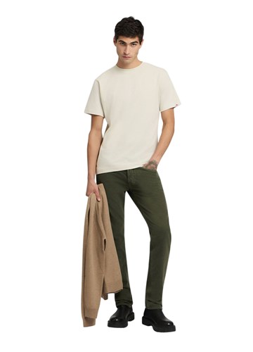 Replay PAMUČNA BIJELA MAJICA S NATPISOM U ISTOJ BOJI - 1