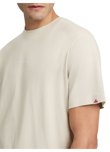 Replay PAMUČNA BIJELA MAJICA S NATPISOM U ISTOJ BOJI - 7