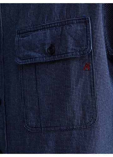 Replay PAMUČNA KOŠULJA S MIKRO KOCKICAMA - 6