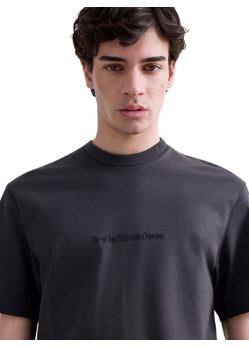 Replay PAMUČNA MAJICA S VEZOM U GOTIČKOM STILU - 5