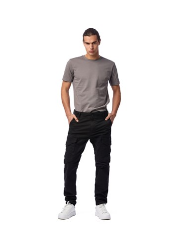 Replay PAMUČNE CARGO HLAČE U CRNOJ BOJI  - 1