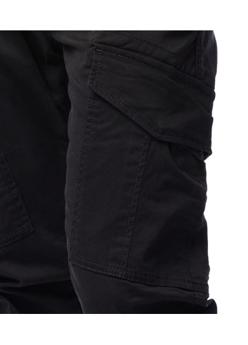 Replay PAMUČNE CARGO HLAČE U CRNOJ BOJI  - 5