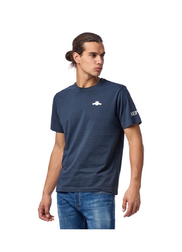 Replay PLAVA MAJICA S MINI REPLAY ARCHIVE LOGOTIPOM - 3