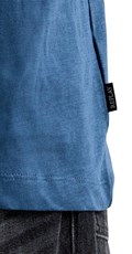 PLAVA MAJICA OD LANA I PAMUKA S DŽEPIĆEM - 6