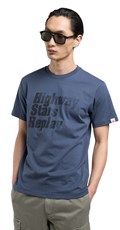 PLAVA MAJICA S PRINTOM HIGHWAY STARS REPLAY - 4