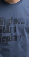 PLAVA MAJICA S PRINTOM HIGHWAY STARS REPLAY - 5