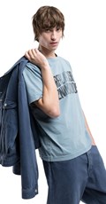 PLAVA MAJICA S PRINTOM REPLAY DENIM GOODS - 2