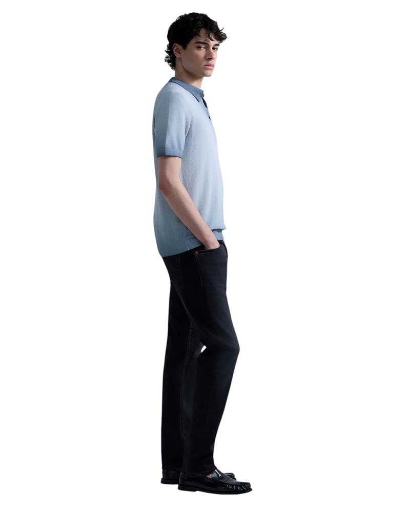 Replay PLAVA PLETENA POLO MAJICA S OMBRE EFEKTOM - 4