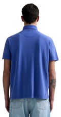 PLAVA POLO MAJICA OD PIQUE PAMUKA S IZVEZENIM SLOVOM R - 3