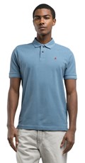 PLAVA POLO MAJICA S KONTRASTNIM MINI LOGOM - 2