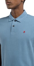 PLAVA POLO MAJICA S KONTRASTNIM MINI LOGOM - 6