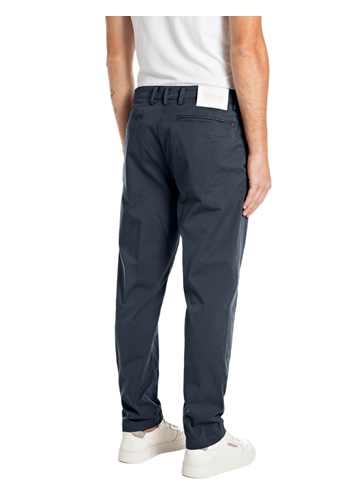 Replay PLAVE BENNI REGULAR FIT CHINO HLAČE M9722D 8075951 - 2