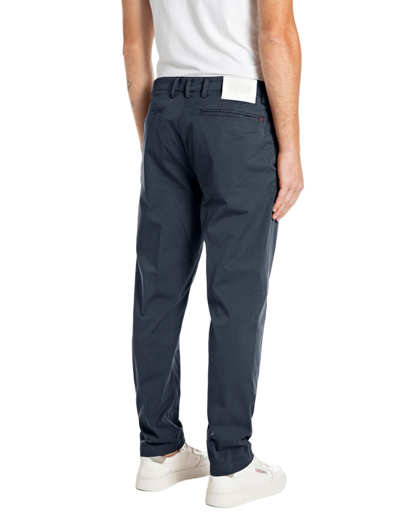 Replay PLAVE BENNI REGULAR FIT CHINO HLAČE M9722D 8075951 - 2