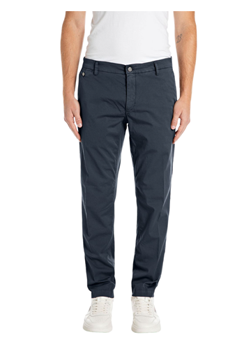Replay PLAVE BENNI REGULAR FIT CHINO HLAČE M9722D 8075951 - 1