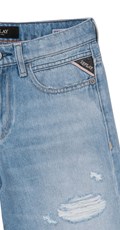 PLAVE KRATKE JEANS HLAČE S PODEROTINAMA ZA DJEČAKE - 2