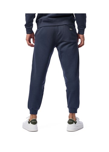 Replay PLAVI PAMUČNI DONJI DIO TRENIRKE S LOGOTIP ETIKETOM - 4