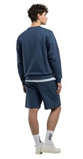 PLAVI SWEATSHIRT S GUMIRANIM REPLAY NATPISOM - 2