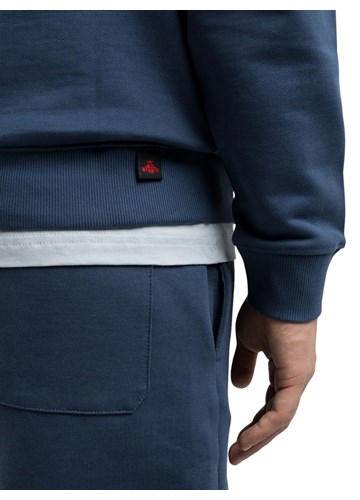 Replay PLAVI SWEATSHIRT S GUMIRANIM REPLAY NATPISOM - 4