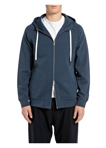 Replay PLAVI SARTORIALE SWEATSHIRT S DUPLIM ZATVARAČEM  - 1