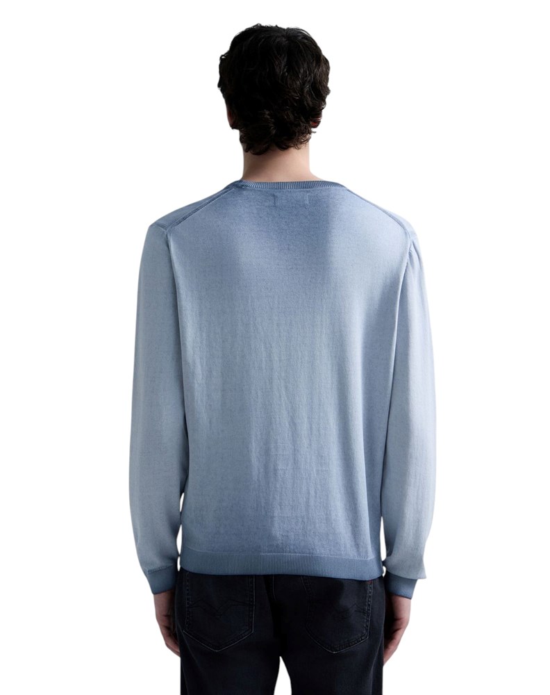 Replay PLAVI PULOVER S OMBRE EFEKTOM - 3