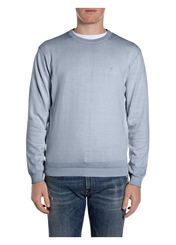 Replay PLAVI PULOVER S OMBRE EFEKTOM - 1