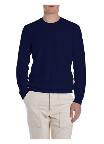 Replay PLAVI REGULAR FIT PULOVER S VEZENIM DETALJIMA - 1