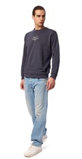 PLAVI SWEATSHIRT S MINI REPLAY ORIGINAL PRINTOM  - 1