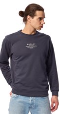 PLAVI SWEATSHIRT S MINI REPLAY ORIGINAL PRINTOM  - 3