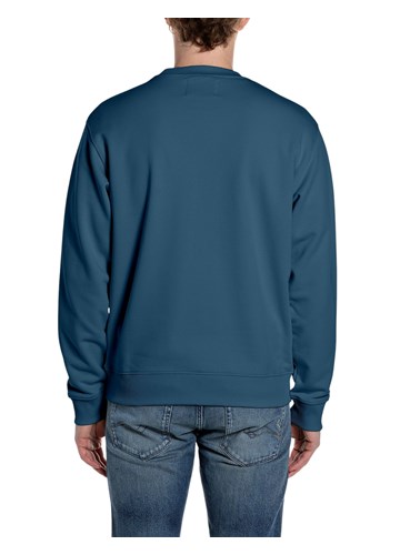 Replay PLAVI SWEATSHIRT S NATPISOM REPLAY SINCE 1981 - 2