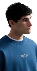 PLAVI SWEATSHIRT S NATPISOM REPLAY SINCE 1981 - 5
