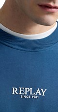 PLAVI SWEATSHIRT S NATPISOM REPLAY SINCE 1981 - 6