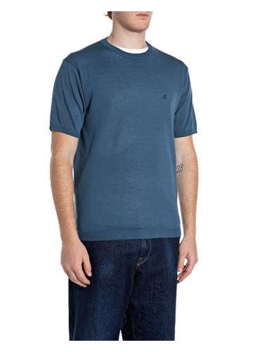 Replay PLAVA PLETENA MAJICA KRATKIH RUKAVA - 1