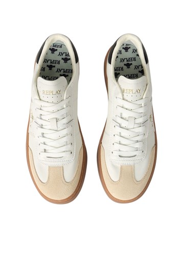 Replay PLAYME MELT BIJELE KOŽNE TENISICE - 4