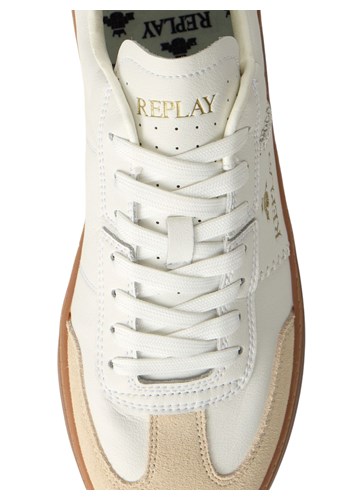 Replay PLAYME MELT BIJELE KOŽNE TENISICE - 5