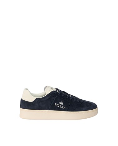 Replay playme mix tamnoplave tenisice od brušene kože